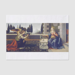 Leonardo Da Vinci   The Annunciation (circa 1472) Tissue Paper