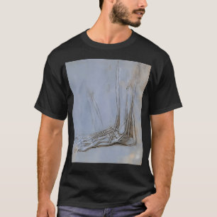 Leonardo Da Vinci The Foot Anatomy Nurses Gift Doc T-Shirt
