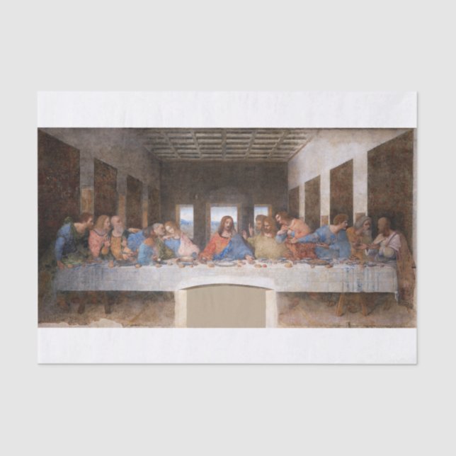 Leonardo Da Vinci | The Last Supper (1495-1498) Tissue Paper (Front)