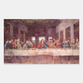 Leonardo da Vinci - The Last Supper Rectangular Sticker