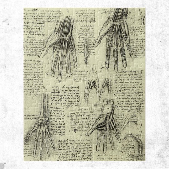 Leonardo da Vinci's Anatomy of the Human Hand Jigsaw Puzzle (Creator Uploaded)