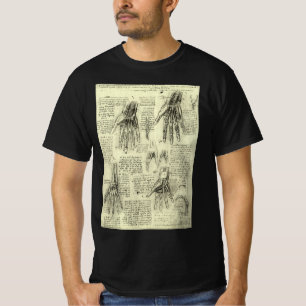 Leonardo da Vinci's Anatomy of the Human Hand T-Shirt