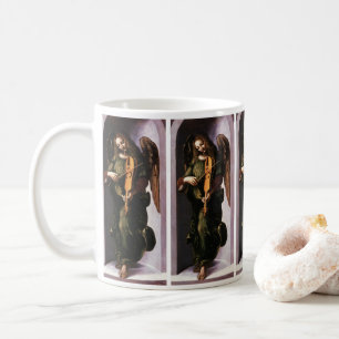 Leonardo da Vinci's Angel in Green with a Vielle Coffee Mug