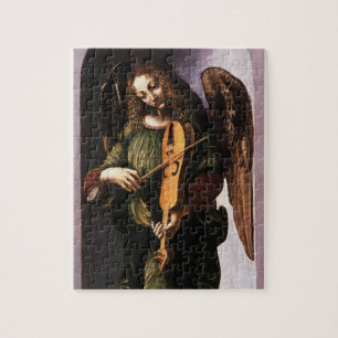 Leonardo da Vinci's Angel in Green with a Vielle Jigsaw Puzzle