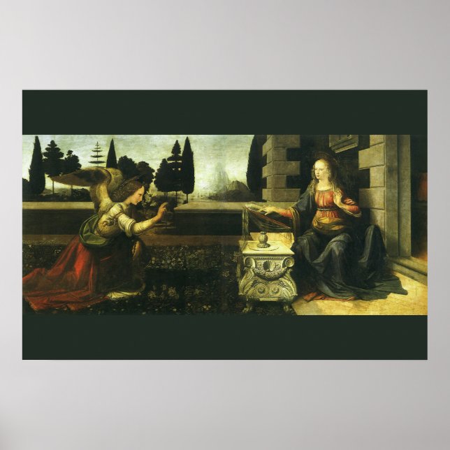 Leonardo da Vinci's Annunciation of the Lord Poster (Front)