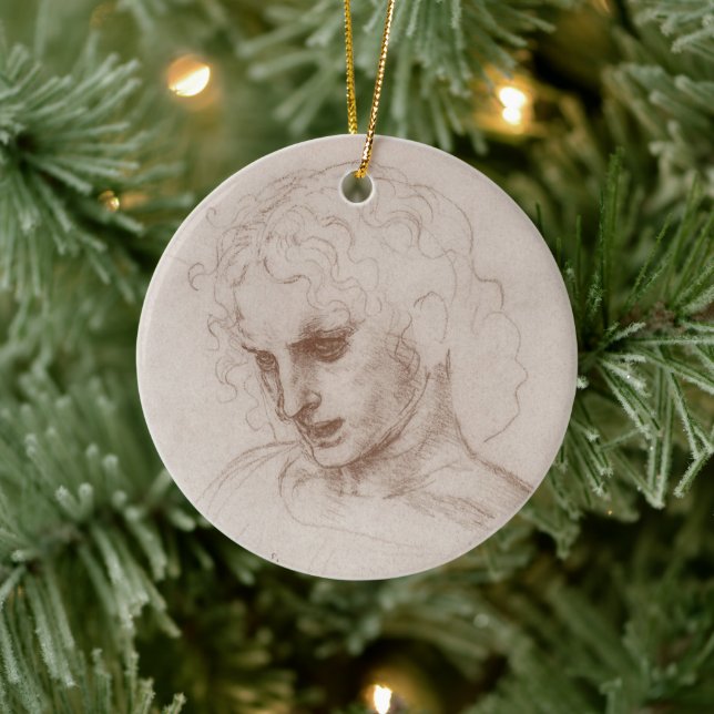 Leonardo da Vinci's Apostle Jacobus Sforza Castle Ceramic Ornament (Tree)