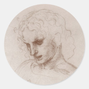 Leonardo da Vinci's Apostle Jacobus Sforza Castle Classic Round Sticker