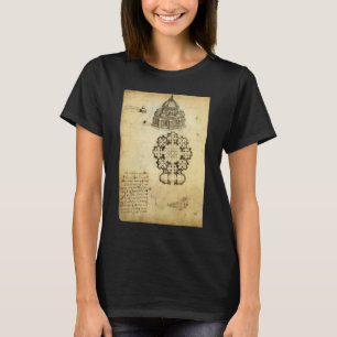Leonardo da Vinci's Architectural Cathedral Study T-Shirt