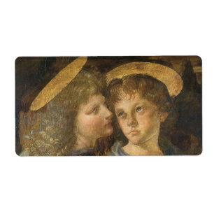 Leonardo da Vinci's Baptism of Christ Angels