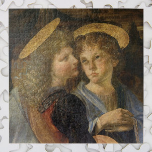 Leonardo da Vinci's Baptism of Christ Angels Jigsaw Puzzle