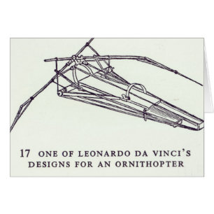 Leonardo da Vinci's designs for an Ornithopter