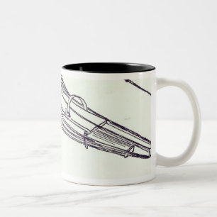 Leonardo da Vinci's designs for an Ornithopter Two-Tone Coffee Mug