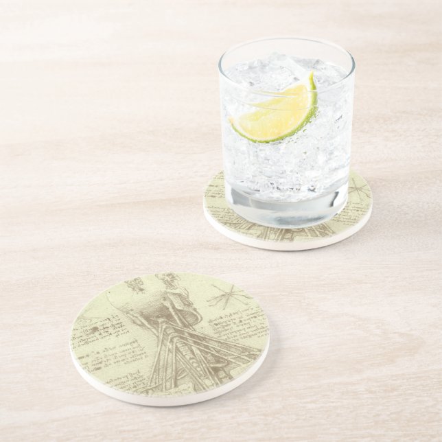 Leonardo da Vinci's Human Anatomy Spinal Column Coaster (Side)