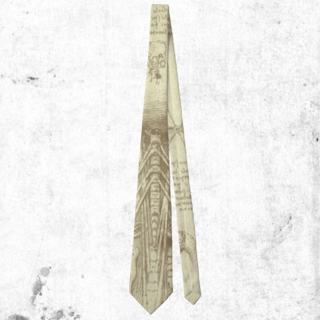 Leonardo da Vinci's Human Anatomy Spinal Column Tie (Creator Uploaded)