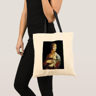 Leonardo da Vinci's Lady with an Ermine Tote Bag