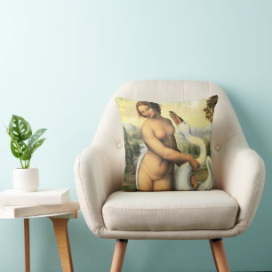 Leonardo da Vinci's Leda and the Swan Cushion