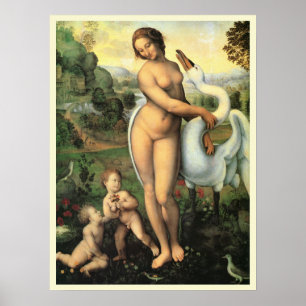 Leonardo da Vinci's Leda and the Swan Poster