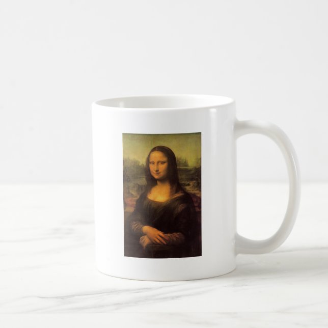 Leonardo Da Vinci's Mona Lisa Coffee Mug (Right)