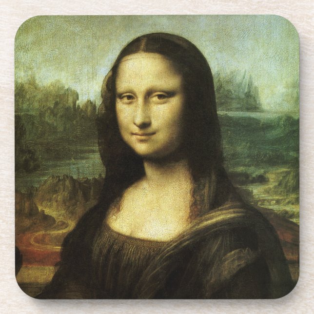 Leonardo da Vinci's Mona Lisa, Renaissance Art Coaster (Front)