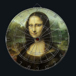 Leonardo da Vinci's Mona Lisa, Renaissance Art Dartboard<br><div class="desc">Mona Lisa (aka La Gioconda or La Joconde, or Portrait of Lisa Gherardini, wife of Francesco del Giocondo) (c. 1503-1506) by artist Leonardo da Vinci (1452-1519). The Mona Lisa is widely recognised and considered to be the most famous painting in the world. A vintage Renaissance Era fine art portrait painting...</div>