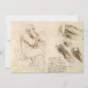 Leonardo da Vinci's Old Man and Water Sketch