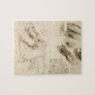 Leonardo da Vinci's Old Man and Water Sketch Jigsaw Puzzle