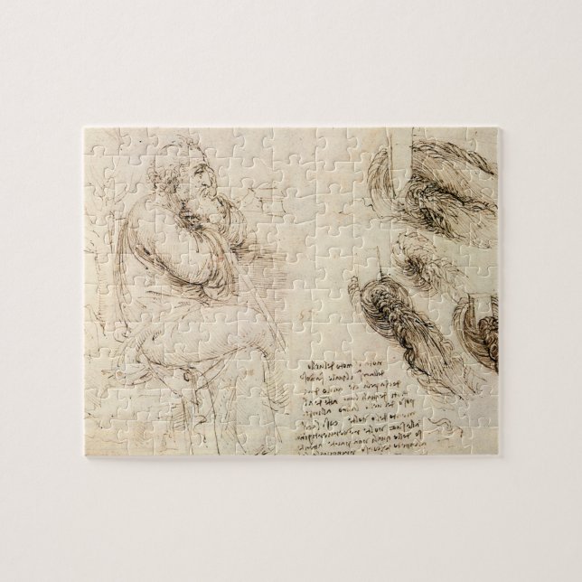 Leonardo da Vinci's Old Man and Water Sketch Jigsaw Puzzle (Horizontal)