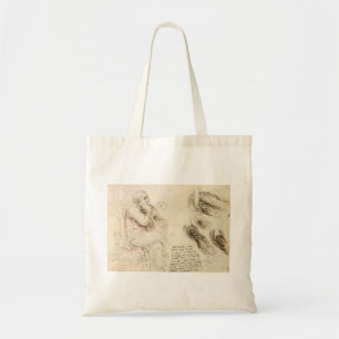 Leonardo da Vinci's Old Man and Water Sketch Tote Bag