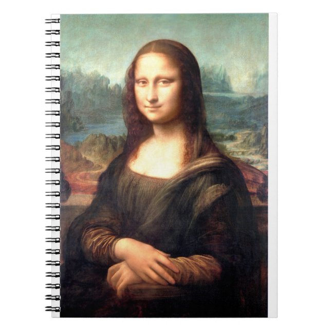 Leonardo da Vinci's Portrait of Mona Lisa Notebook (Front)
