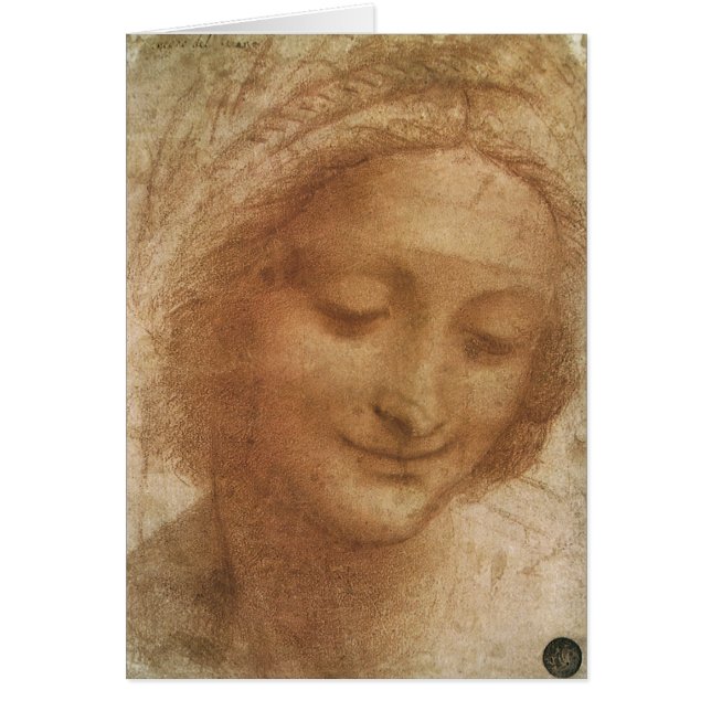 Leonardo da Vinci's Portrait of Saint Anne Study (Front)