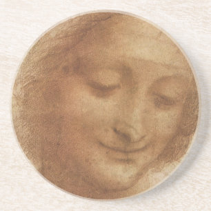 Leonardo da Vinci's Portrait of Saint Anne Study Coaster