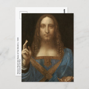 Leonardo da Vinci's Salvator Mundi (Jesus Christ) Postcard