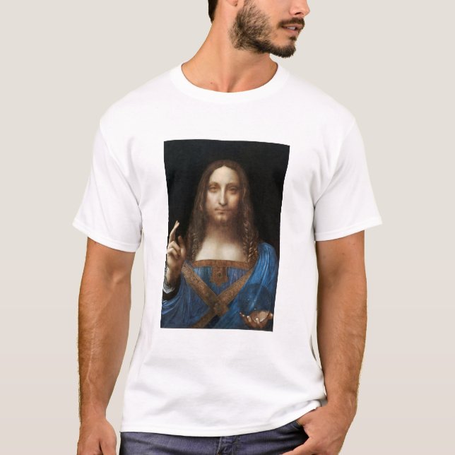 Leonardo da Vinci's Salvator Mundi T-Shirt (Front)