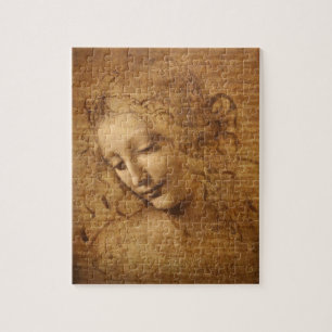 Leonardo da Vinci's Scapigliata, Head of a Woman Jigsaw Puzzle
