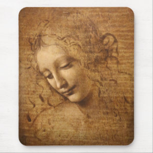 Leonardo da Vinci's Scapigliata, Head of a Woman Mouse Pad