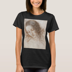 Leonardo da Vinci's Study of the Head of Leda T-Shirt