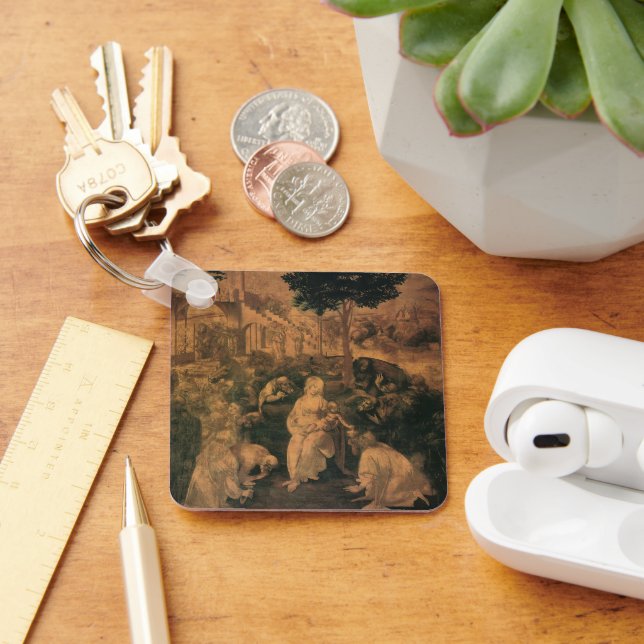Leonardo da Vinci's The Adoration of the Magi Key Ring (Desk)