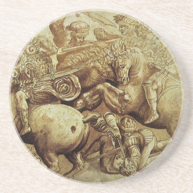Leonardo da Vinci's The Battle of Anghiari Coaster (Front)
