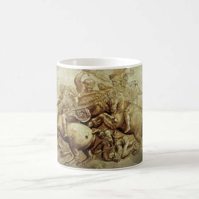 Leonardo da Vinci's The Battle of Anghiari Coffee Mug (Center)
