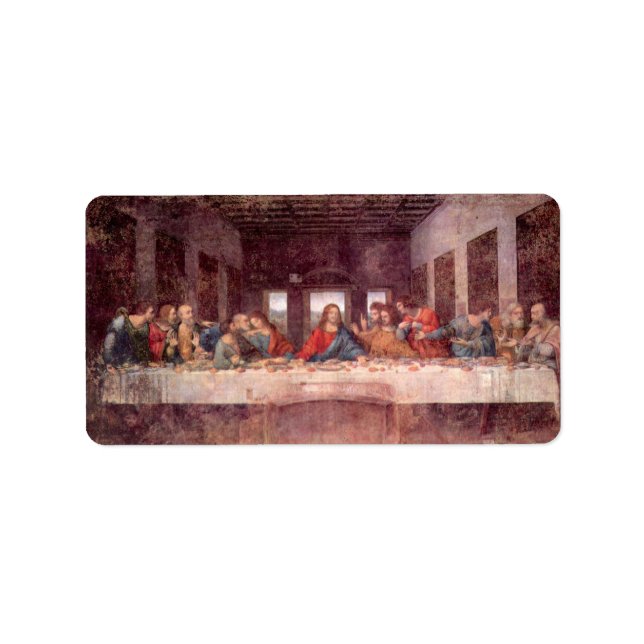 Leonardo da Vinci's The Last Supper Label (Front)