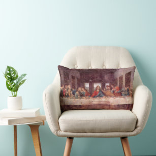 Leonardo da Vinci's The Last Supper Lumbar Cushion