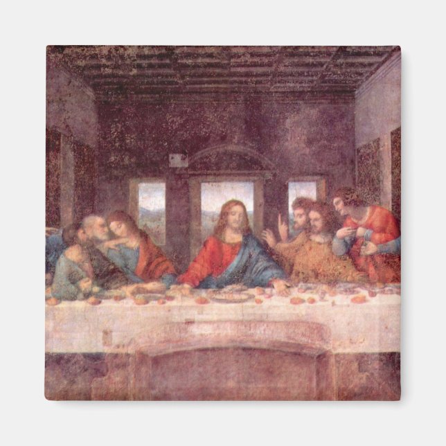 Leonardo da Vinci's The Last Supper Magnet (Front)