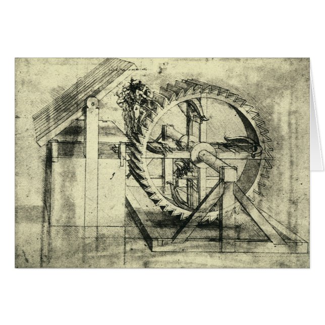 Leonardo da Vinci's Treadmill Powered Crossbow (Front Horizontal)