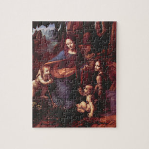 Leonardo da Vinci's Virgin (Madonna) of the Rocks Jigsaw Puzzle