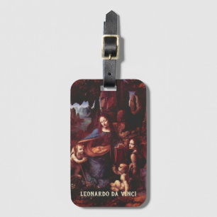 Leonardo da Vinci's Virgin (Madonna) of the Rocks Luggage Tag