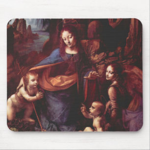 Leonardo da Vinci's Virgin (Madonna) of the Rocks Mouse Pad