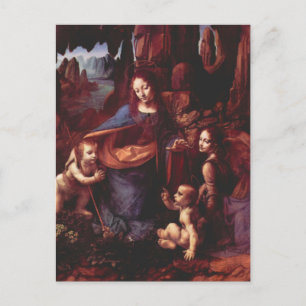 Leonardo da Vinci's Virgin (Madonna) of the Rocks Postcard