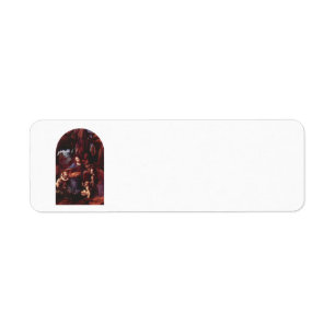Leonardo da Vinci's Virgin (Madonna) of the Rocks Return Address Label