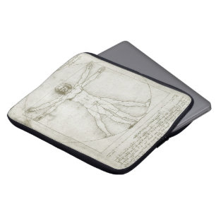 Leonardo da Vinci's Vitruvian Man Laptop Sleeve