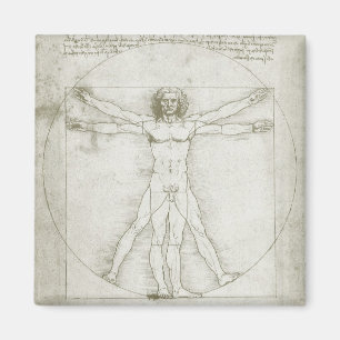 Leonardo da Vinci's Vitruvian Man Magnet